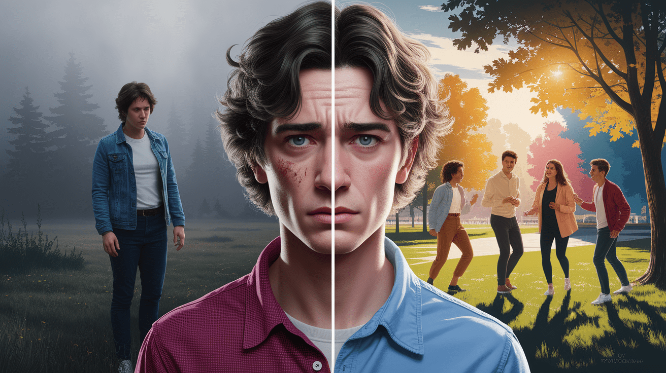 A conceptual illustration representing Lasting Effects: Psychological and Relational Impact. Visualize the main ideas: . Creative but clear representation of the concept. Style: photorealistic. high quality, detailed, professional, clean composition, good lighting, sharp focus, well-composed. high quality, professional, detailed, well-composed