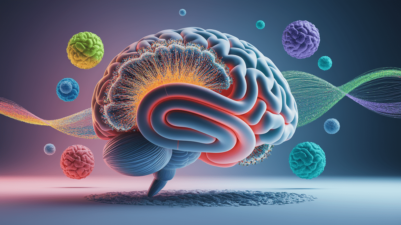 A conceptual illustration representing Core Concepts of Psychotropic Medications. Visualize the main ideas: . Creative but clear representation of the concept. Style: photorealistic. high quality, detailed, professional, clean composition, good lighting, sharp focus, well-composed. high quality, professional, detailed, well-composed