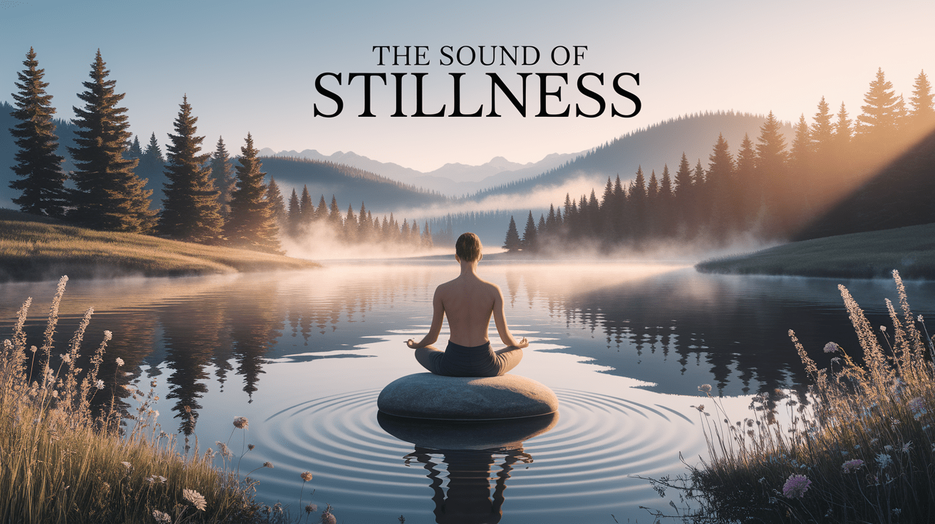 A conceptual illustration representing The Sound of Stillness. Visualize the main ideas: . Creative but clear representation of the concept. Style: photorealistic. high quality, detailed, professional, clean composition, good lighting, sharp focus, well-composed. high quality, professional, detailed, well-composed