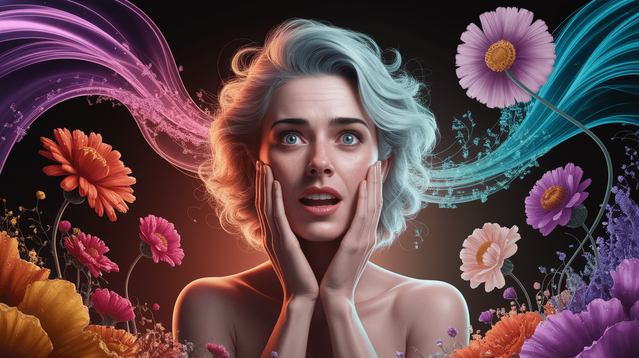 A conceptual illustration representing Emotional Resonance: Why Scents Stir Stronger Responses. Visualize the main ideas: . Creative but clear representation of the concept. Style: photorealistic. high quality, detailed, professional, clean composition, good lighting, sharp focus, well-composed. high quality, professional, detailed, well-composed