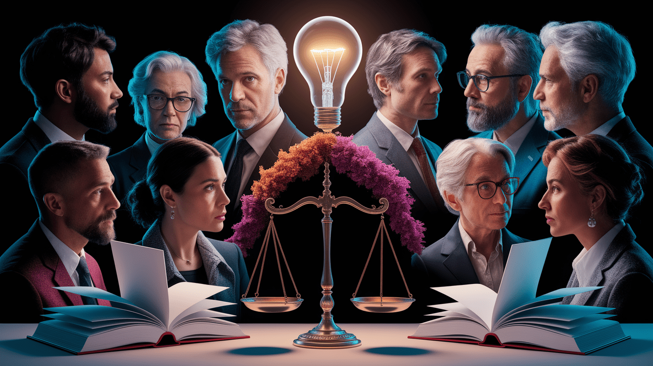 A conceptual illustration representing Under the Hood: Psychological Foundations of Intellectual Humility. Visualize the main ideas: . Creative but clear representation of the concept. Style: photorealistic. high quality, detailed, professional, clean composition, good lighting, sharp focus, well-composed. high quality, professional, detailed, well-composed