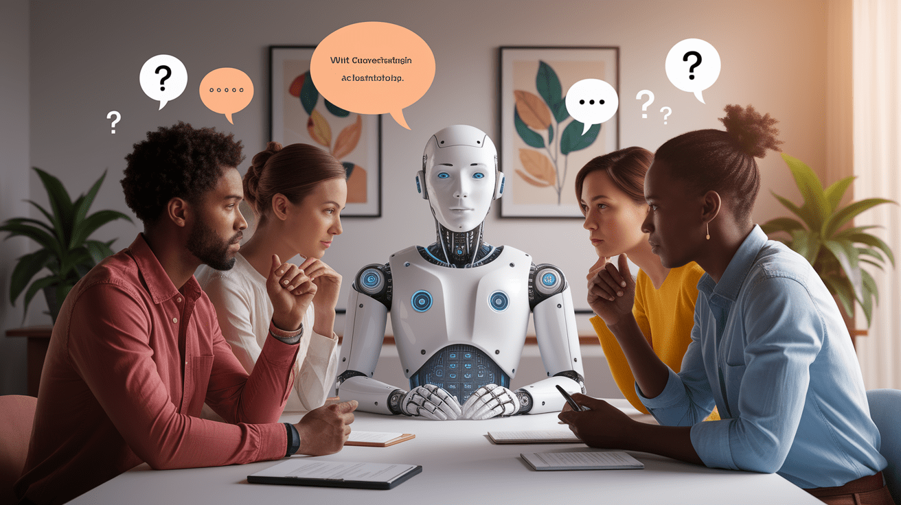 A conceptual illustration representing Opening the Dialogue: Why Conversational AI Therapy Needs Ethical and Psychological Scrutiny. Visualize the main ideas: . Creative but clear representation of the concept. Style: photorealistic. high quality, detailed, professional, clean composition, good lighting, sharp focus, well-composed. high quality, professional, detailed, well-composed