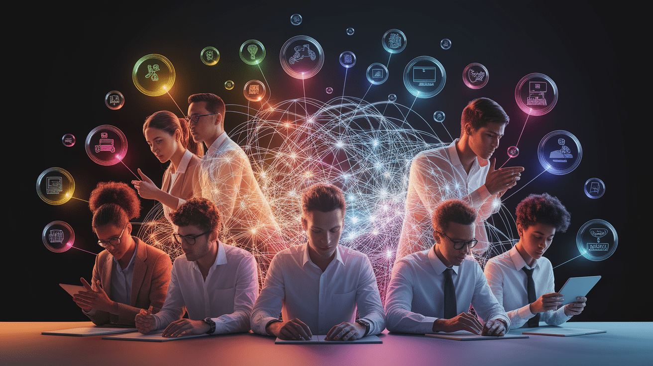 A conceptual illustration representing Applying Insights Across Contexts. Visualize the main ideas: . Creative but clear representation of the concept. Style: photorealistic. high quality, detailed, professional, clean composition, good lighting, sharp focus, well-composed. high quality, professional, detailed, well-composed