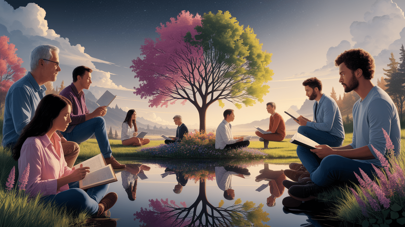 A conceptual illustration representing Cognitive Foundations: How Our Minds Grapple with Mortality. Visualize the main ideas: . Creative but clear representation of the concept. Style: photorealistic. high quality, detailed, professional, clean composition, good lighting, sharp focus, well-composed. high quality, professional, detailed, well-composed