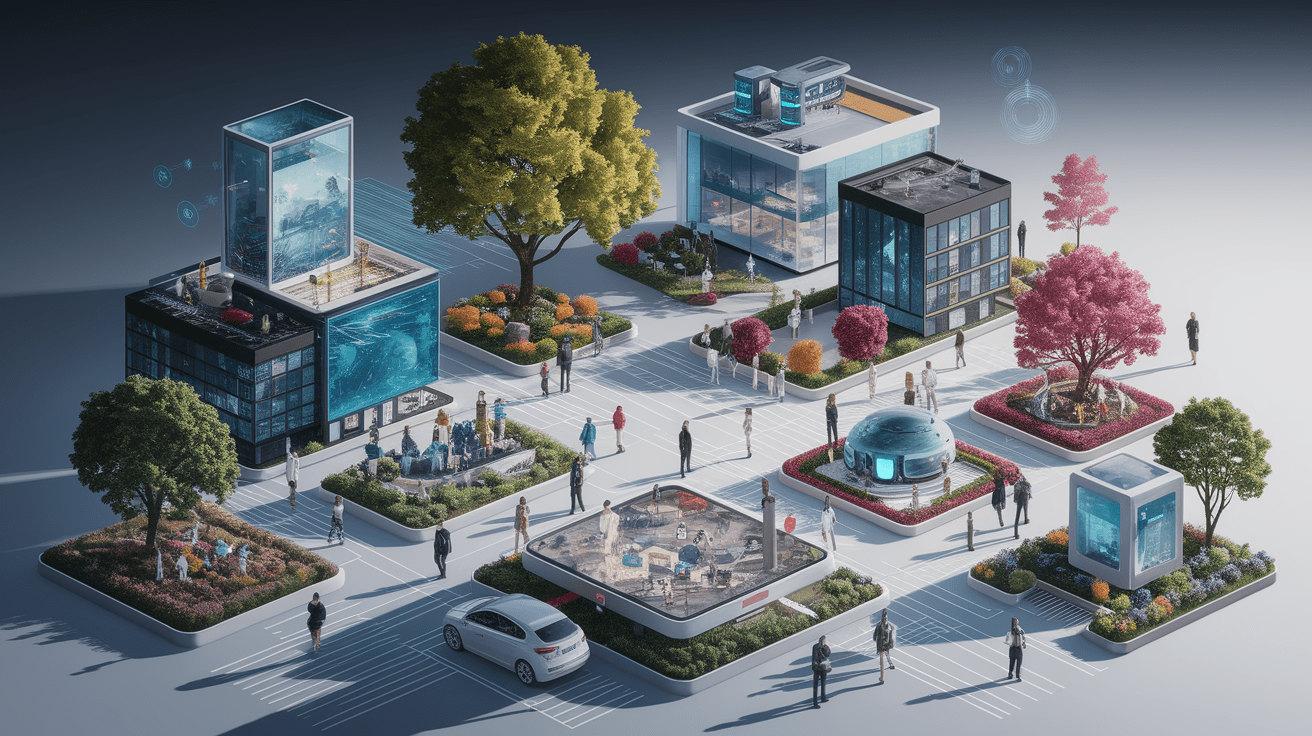 A conceptual illustration representing The Sociotechnical System at Play. Visualize the main ideas: . Creative but clear representation of the concept. Style: photorealistic. high quality, detailed, professional, clean composition, good lighting, sharp focus, well-composed. high quality, professional, detailed, well-composed