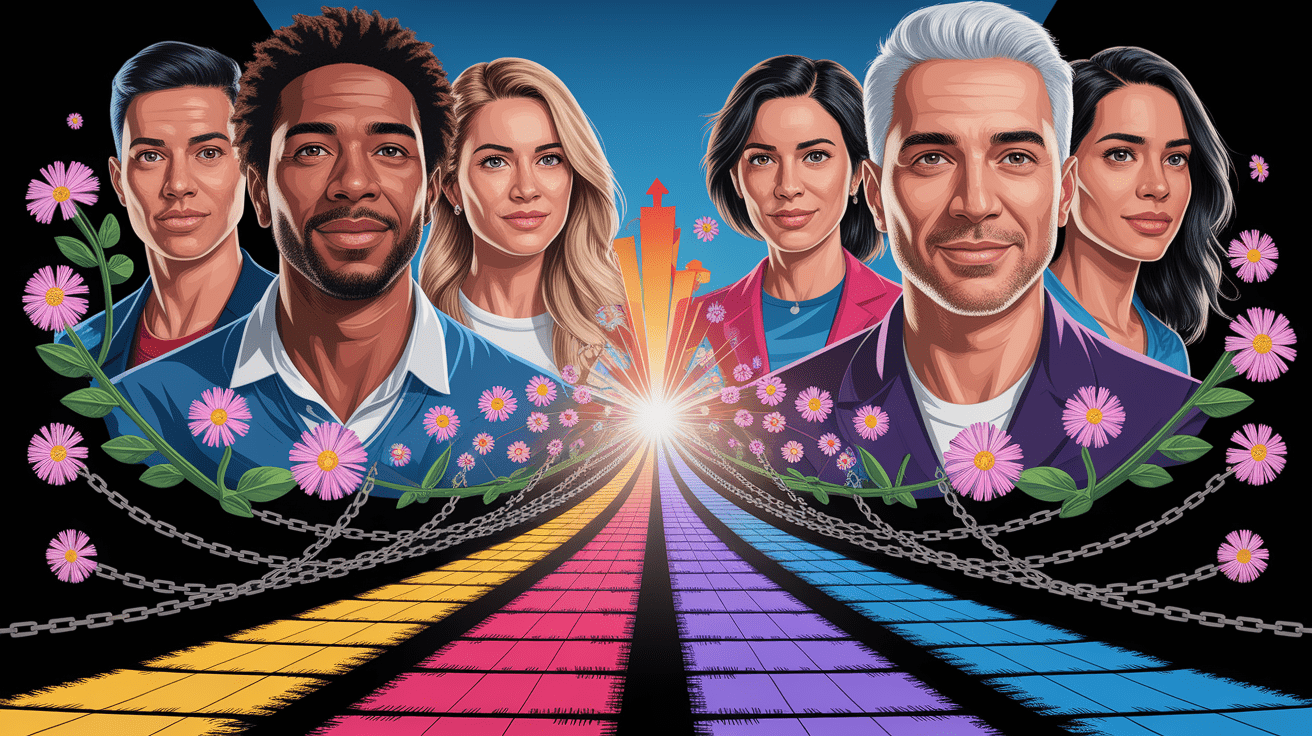 A conceptual illustration representing Behavioral Therapies that Drive Change. Visualize the main ideas: . Creative but clear representation of the concept. Style: photorealistic. high quality, detailed, professional, clean composition, good lighting, sharp focus, well-composed. high quality, professional, detailed, well-composed