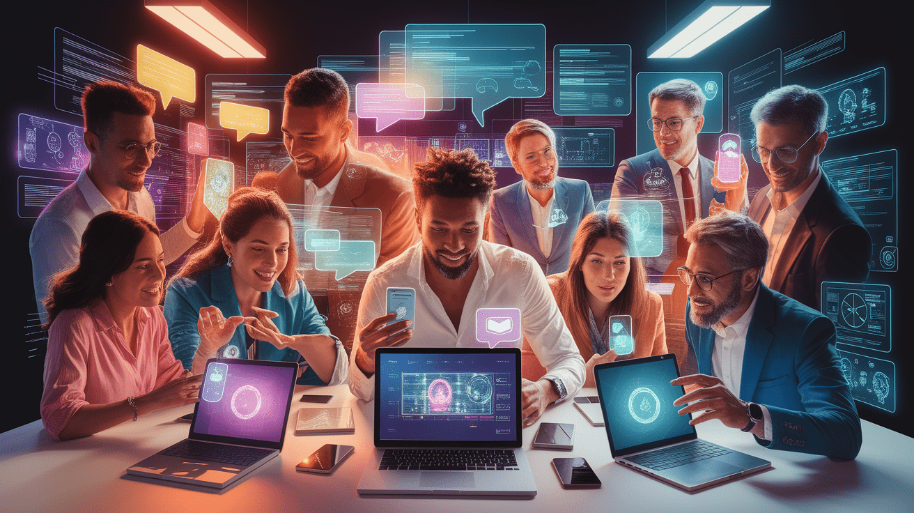 A conceptual illustration representing Communication and Coordination in Virtual Settings. Visualize the main ideas: . Creative but clear representation of the concept. Style: photorealistic. high quality, detailed, professional, clean composition, good lighting, sharp focus, well-composed. high quality, professional, detailed, well-composed