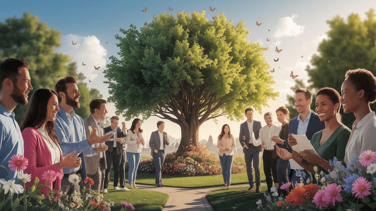 A conceptual illustration representing Evidence-Based Programs Enhancing Resilience. Visualize the main ideas: . Creative but clear representation of the concept. Style: photorealistic. high quality, detailed, professional, clean composition, good lighting, sharp focus, well-composed. high quality, professional, detailed, well-composed