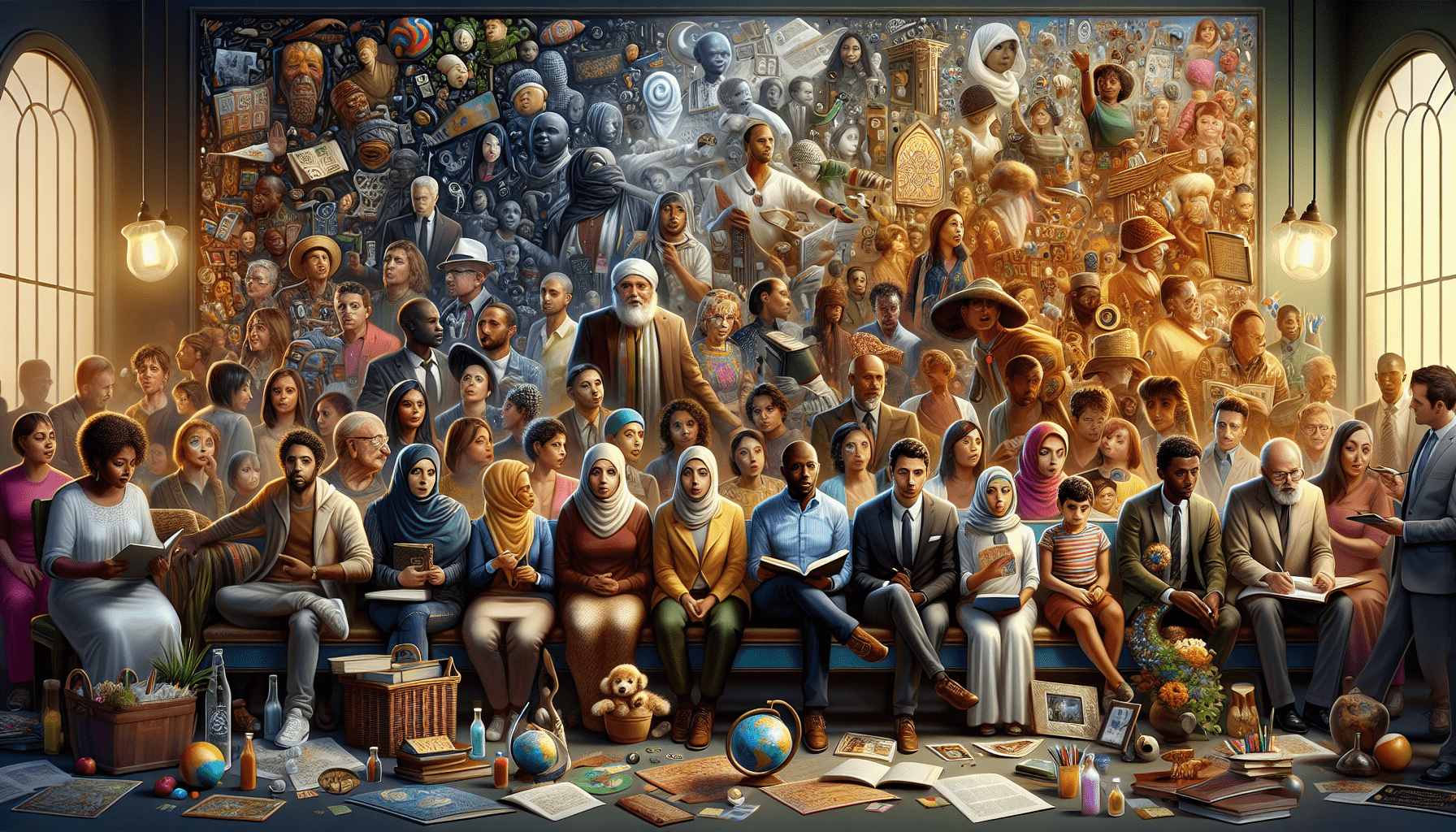 A conceptual illustration representing Identity as a Story. Visualize the main ideas: . Creative but clear representation of the concept. Style: photorealistic. high quality, detailed, professional, clean composition, good lighting, sharp focus, well-composed. high quality, professional, detailed, well-composed