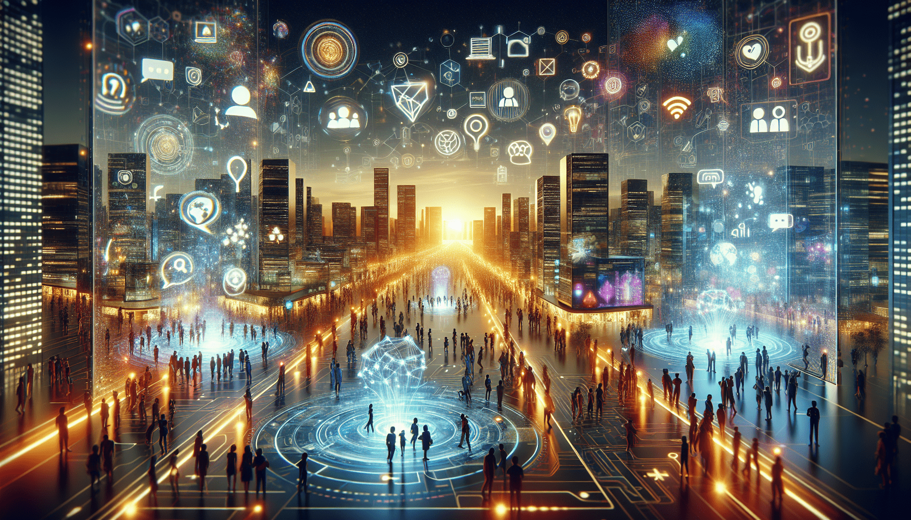 A conceptual illustration representing Unlocking the Power of Digital Conversations. Visualize the main ideas: . Creative but clear representation of the concept. Style: photorealistic. high quality, detailed, professional, clean composition, good lighting, sharp focus, well-composed. high quality, professional, detailed, well-composed