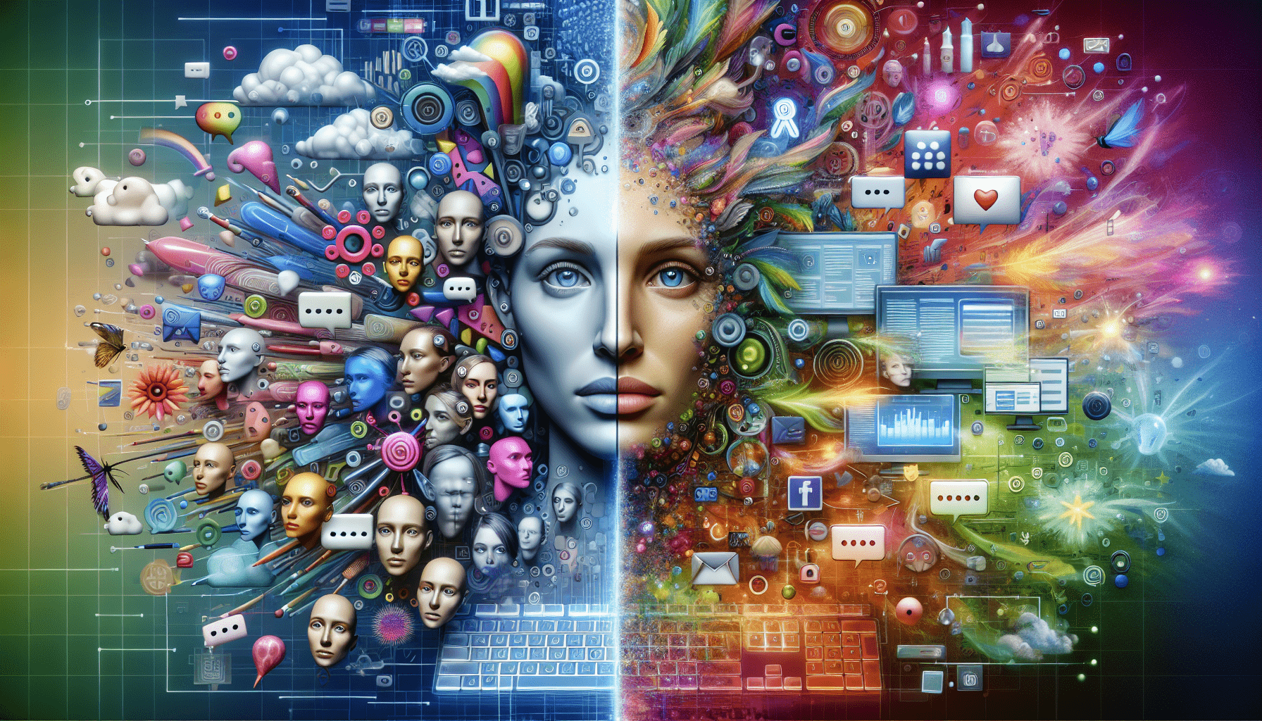 A conceptual illustration representing Common Pitfalls and Myths in Digital Communication. Visualize the main ideas: . Creative but clear representation of the concept. Style: photorealistic. high quality, detailed, professional, clean composition, good lighting, sharp focus, well-composed. high quality, professional, detailed, well-composed